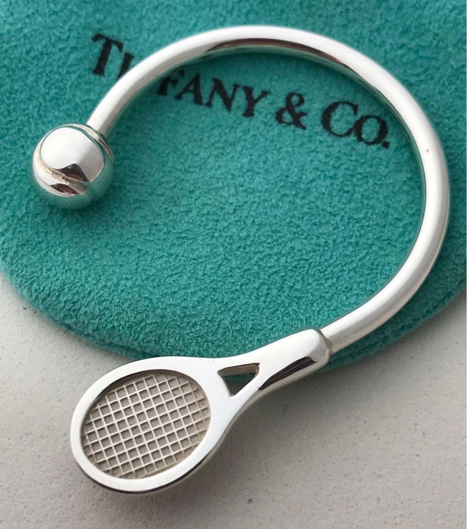 Tiffany テニスラケットキーホルダー 希少