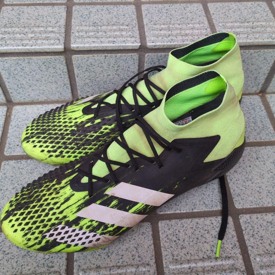adidasPREDATOR ハイカットスパイクシューズ ライムグリーン 黄緑