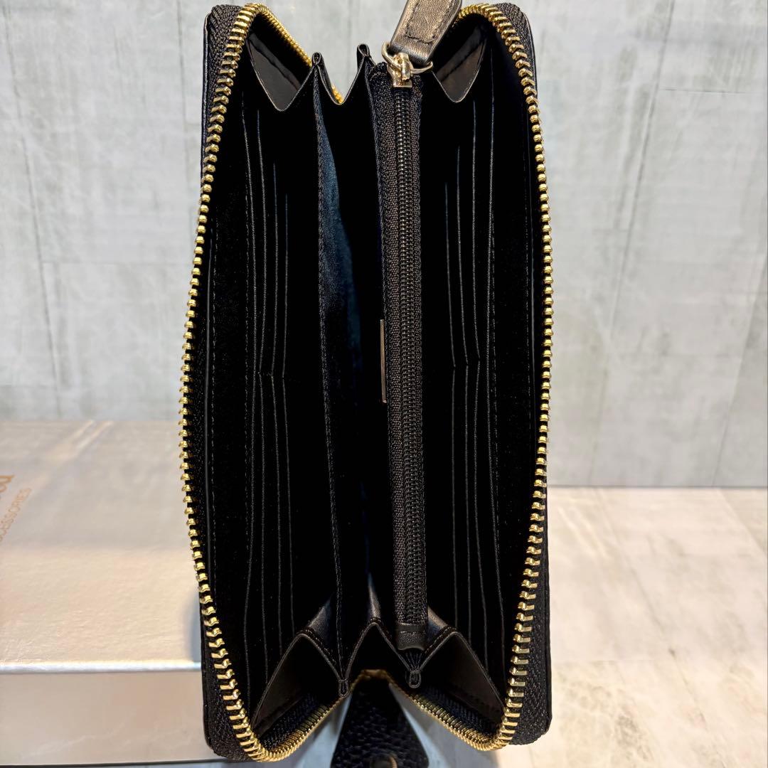 Vivienne Westwood 長財布 / エレガントブラック/シボ加工