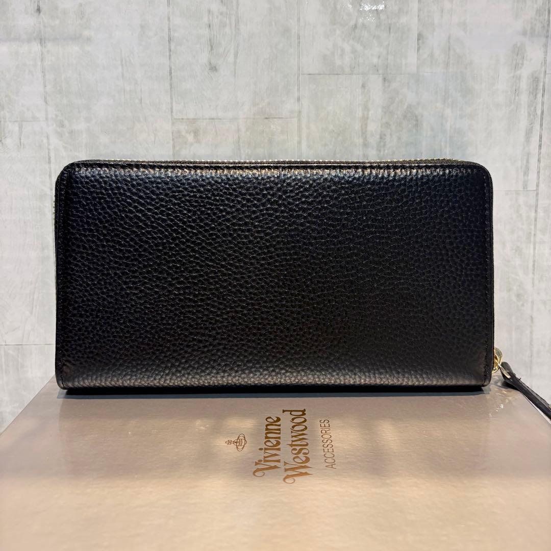 Vivienne Westwood 長財布 / エレガントブラック/シボ加工