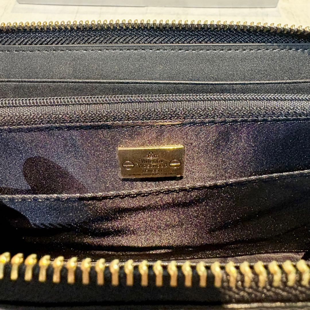 Vivienne Westwood 長財布 / エレガントブラック/シボ加工