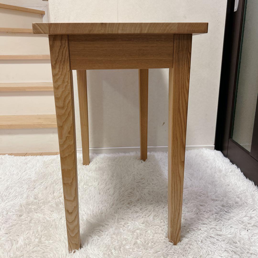 【送料無料】無印良品 タモ材 天然木 パーソナルデスク 引出し付き