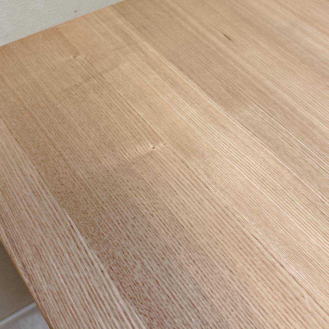 【送料無料】無印良品 タモ材 天然木 パーソナルデスク 引出し付き