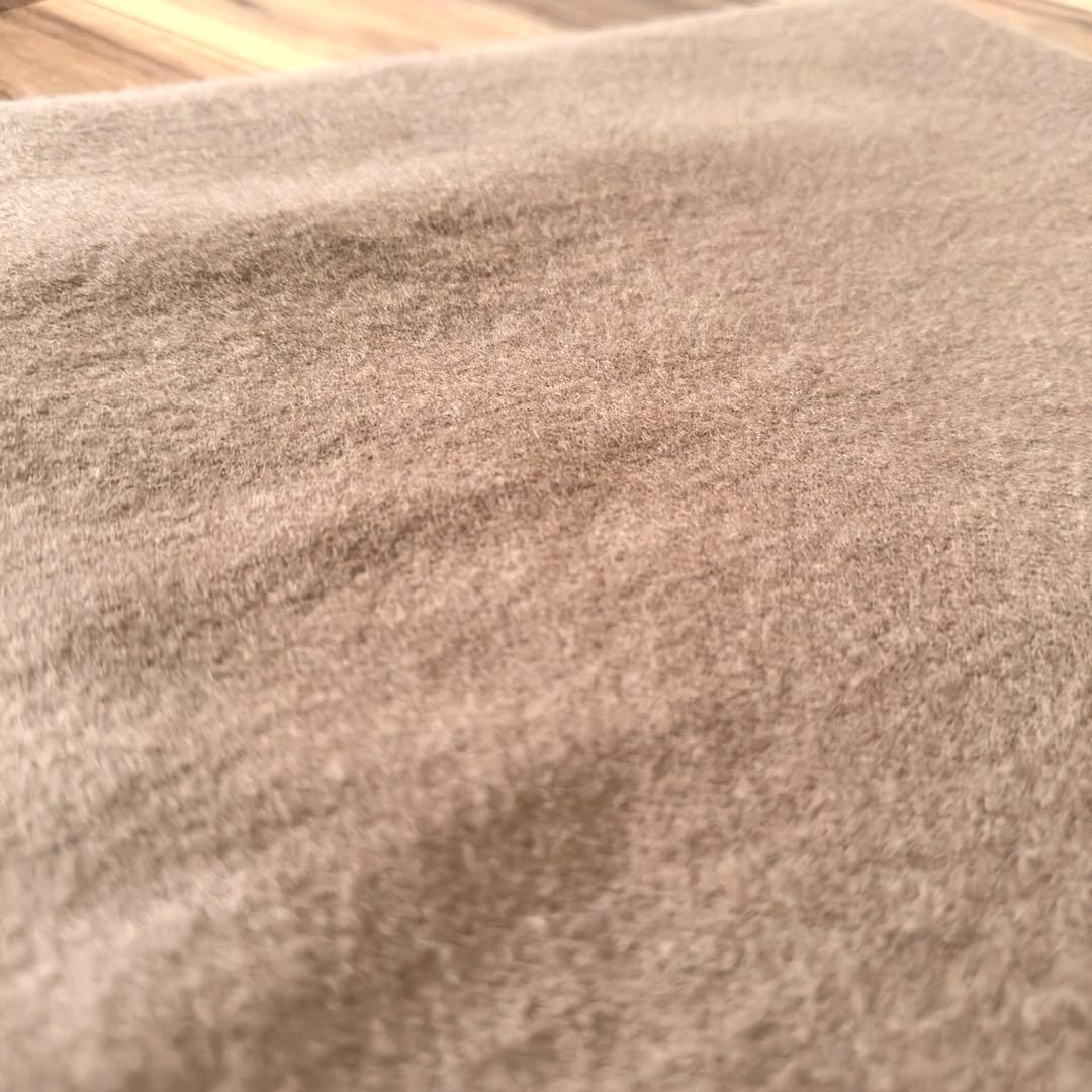 Johnstons of Elgin カシミア混 大判 プレーンストール モカ