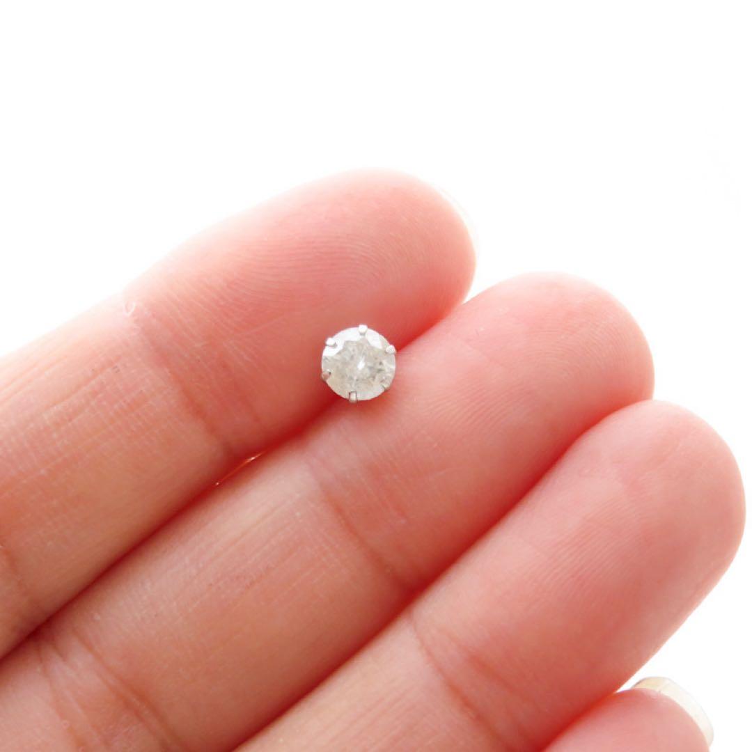 断*〜様 【本物保証】Pt900 天然ダイヤモンド 0.5ct ピアス　片耳用
