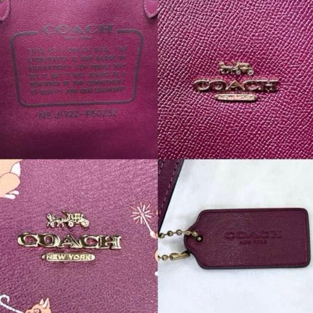 【極美品】コーチ 80232 リバーシブル トートバッグ レザー A4可 肩掛け