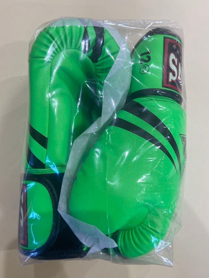 TWINS ボクシンググローブ 12オンス グリーン