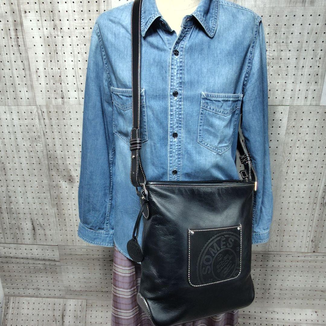【美品】SOMES SADDLE ソメスサドル 本革 ショルダーバッグ 美品