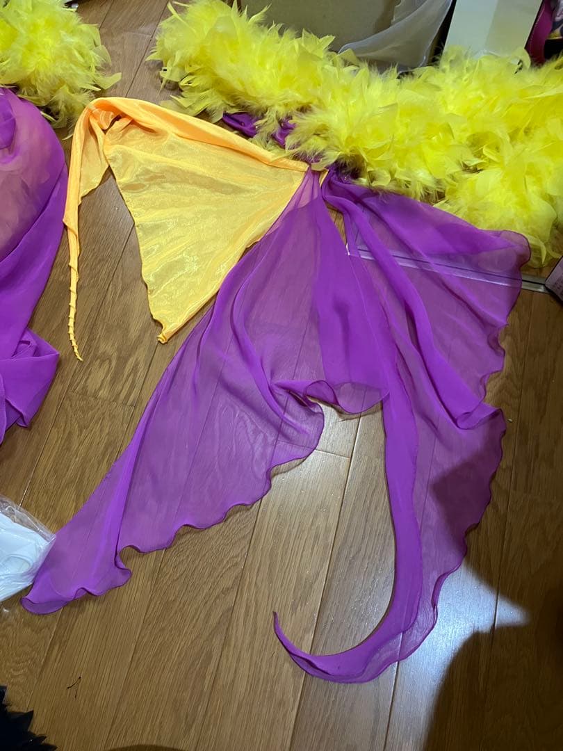 社交ダンスドレス 黄色と可愛いピンク