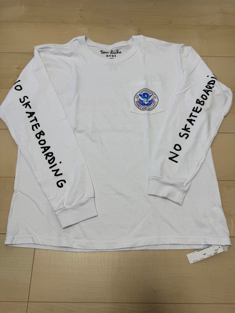 新品】Tom Sachs トムサックス 伊勢丹 ロンT white Lサイズ