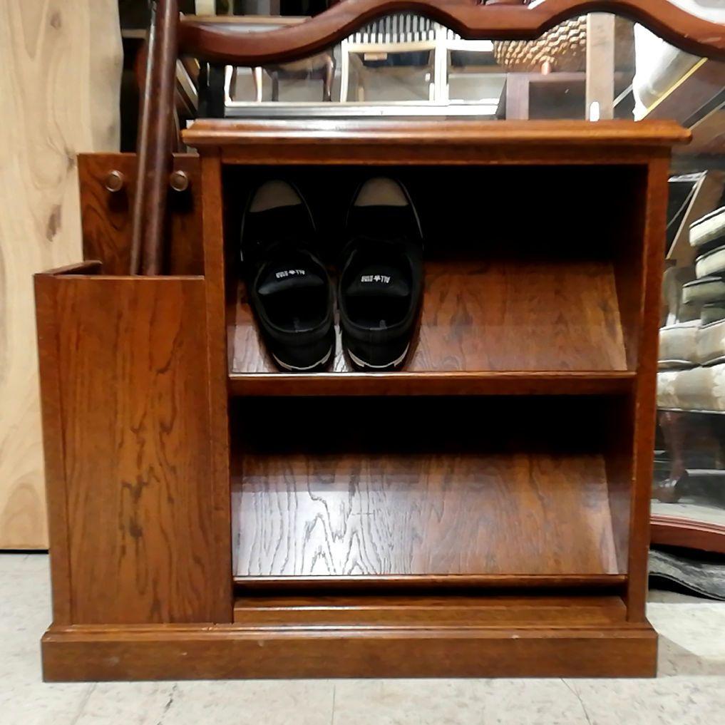 M○年始Sale東名 希少良品☞秋山木工☜職人堅木 傘立て マルチラック