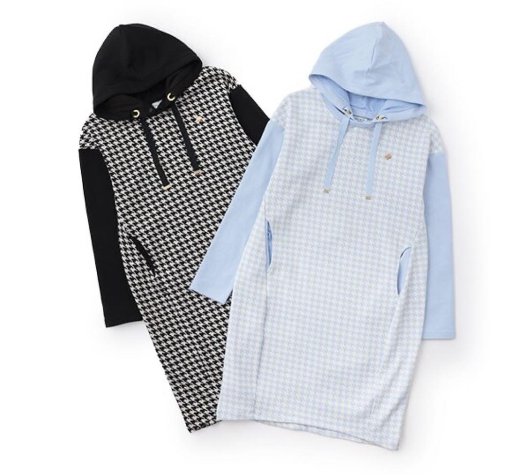 ケイトスペード ガールズ 千鳥フードワンピース 140cm 新品♪