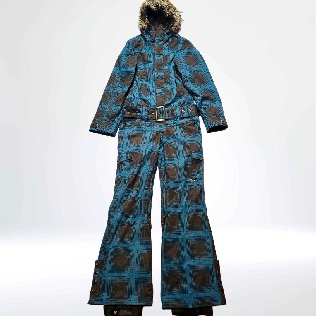 ROXY スノボウェア　つなぎ　サイズ S レディース ファー付き ベルト