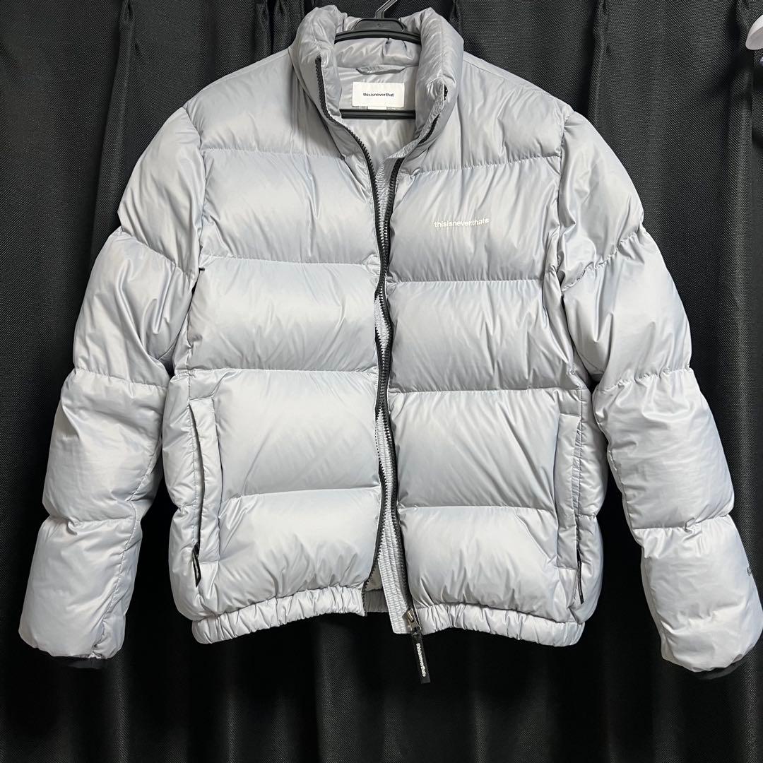 thisisneverthat ネバザ ダウンジャケット xs グレー 短丈 - メルカリ