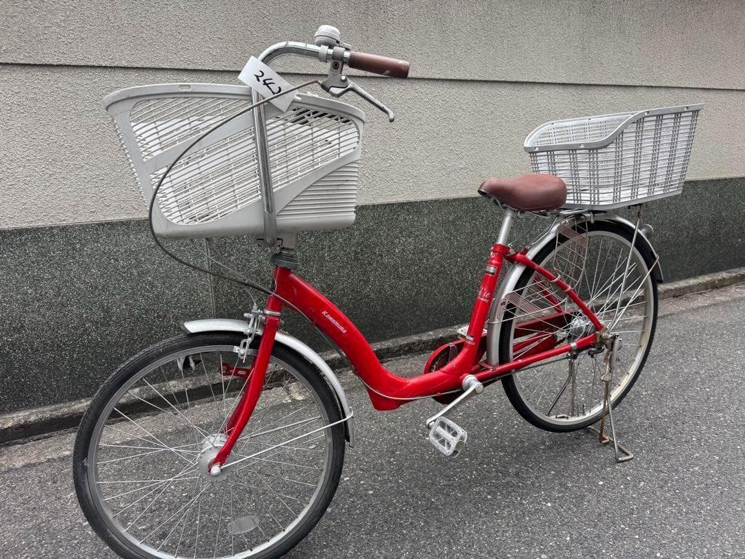 242）全車両格安販売‼️ 26インチオートライトママチャリシティサイクル