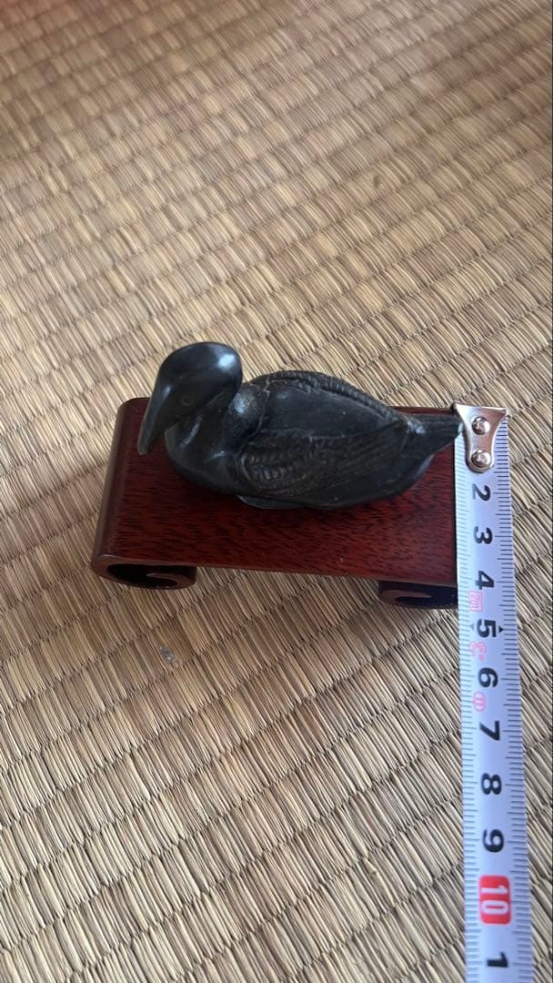 骨董晝道古銅製 水鳥鎮紙 - メルカリ
