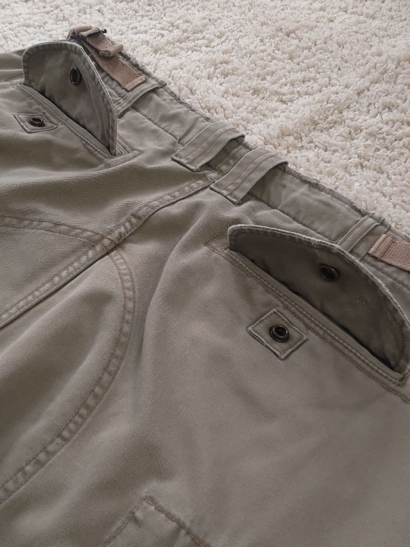 00' ラルフローレン カーゴパンツW32L30 ダメージ加工RRL