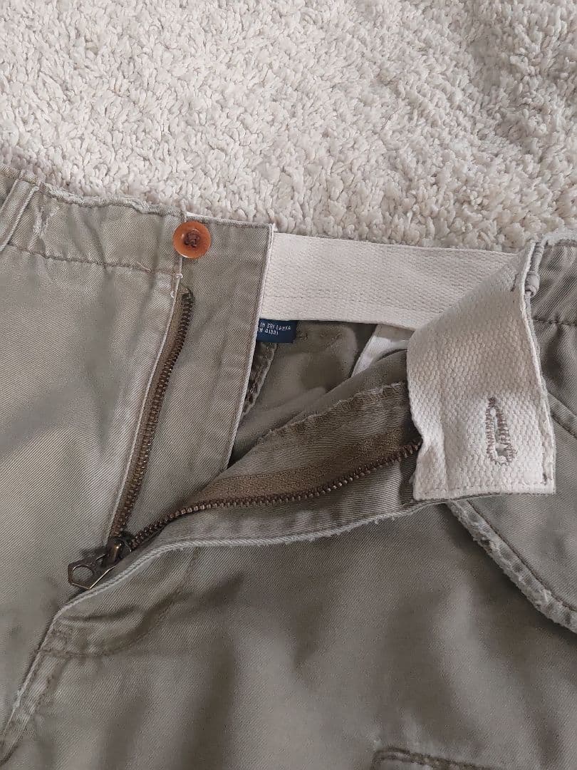 00' ラルフローレン カーゴパンツW32L30 ダメージ加工RRL