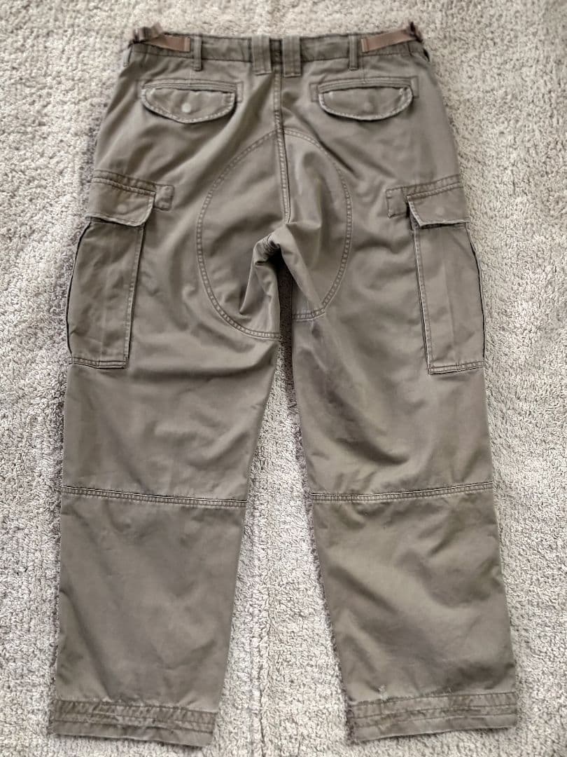 00' ラルフローレン カーゴパンツW32L30 ダメージ加工RRL