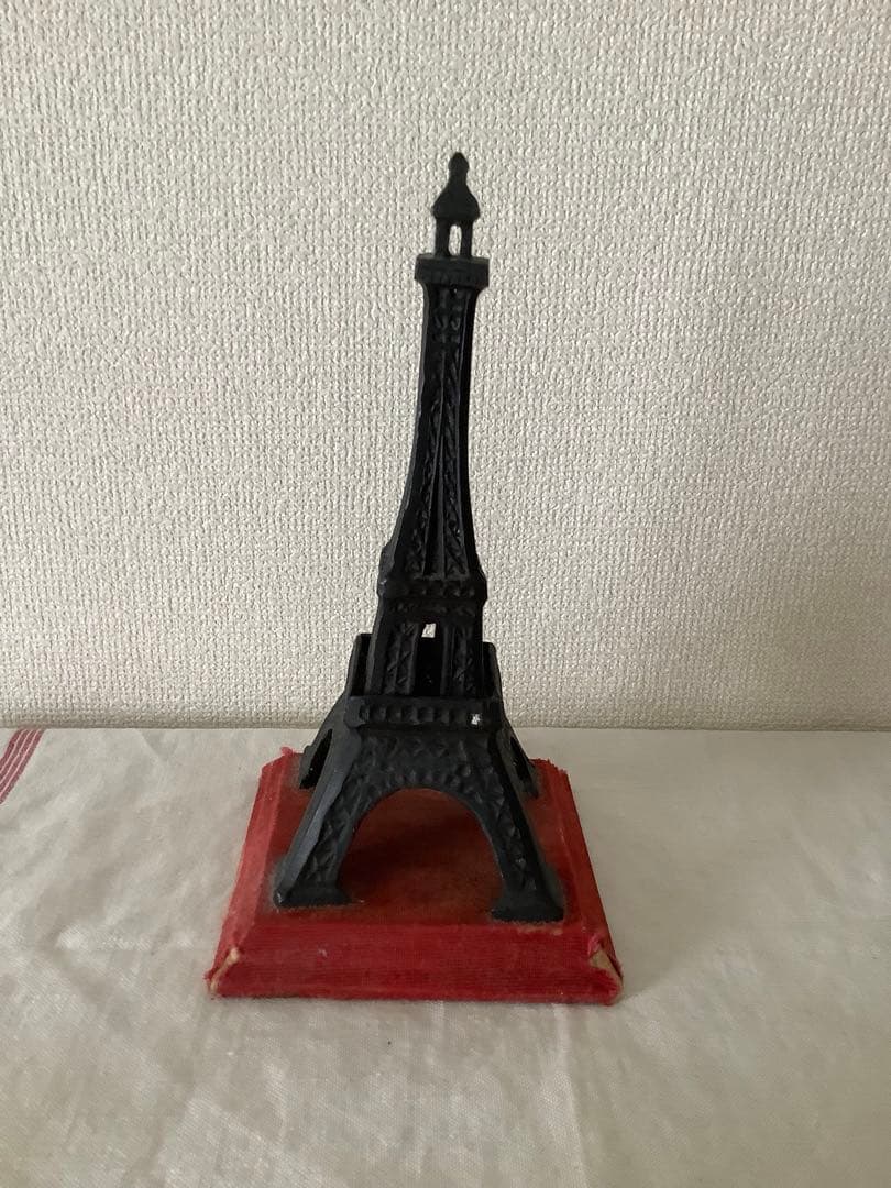 アンティーク　エッフェル塔　3点セット　ティン缶　アイアン　ガラス　パリ