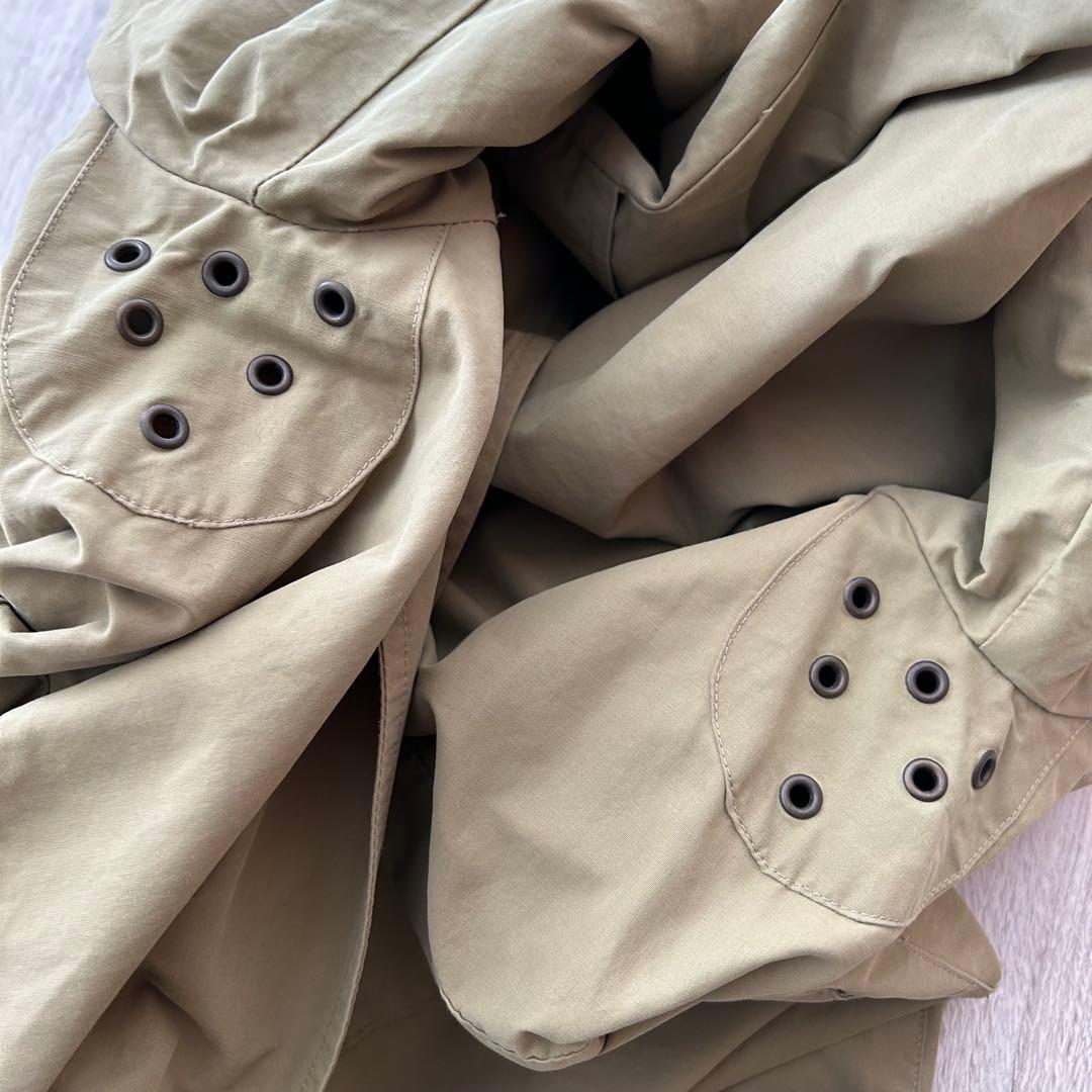 一枚袖 ポロバイラルフローレン ステンカラーコート スプリングコート L カーキ