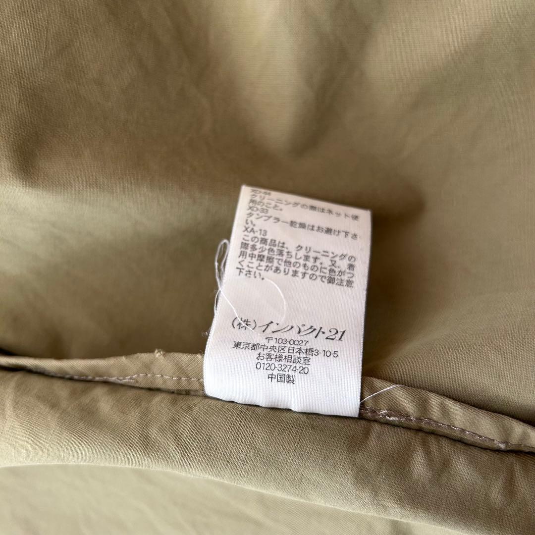 一枚袖 ポロバイラルフローレン ステンカラーコート スプリングコート L カーキ