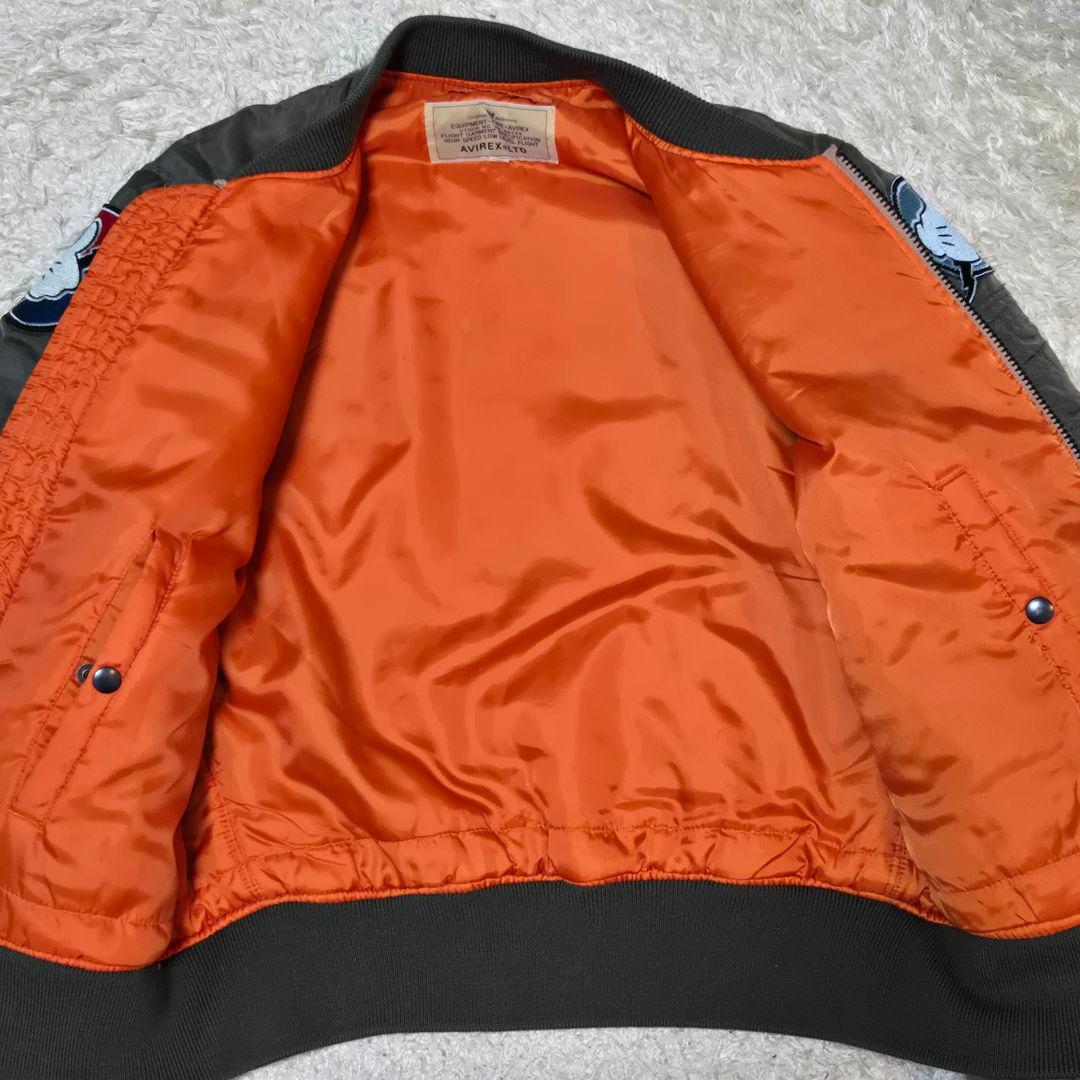 希少　アヴィレックス MA-1 M カーキ ディズニー ドナルド 6162043