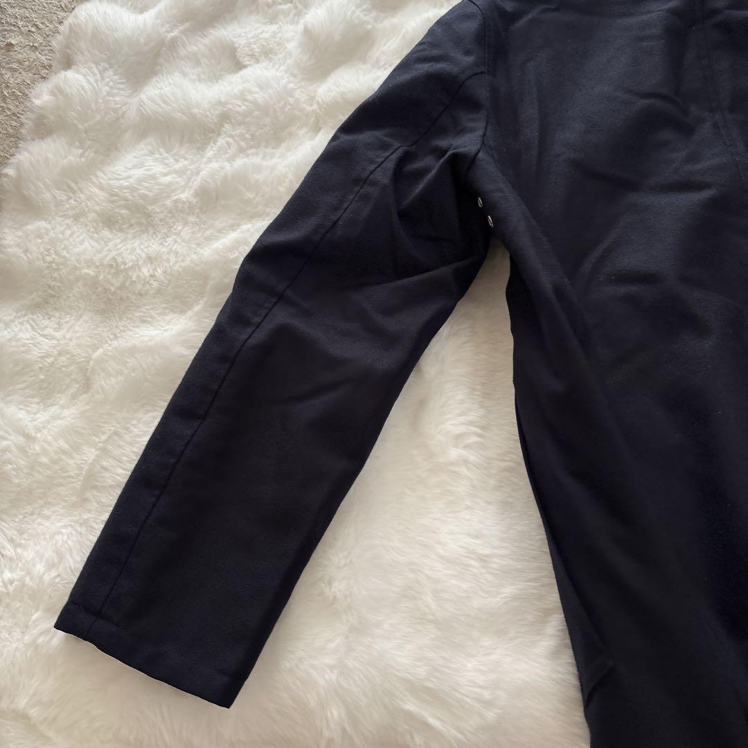 マッキントッシュフィソロフィー リバーシブル ステンカラーコート ネイビー 38