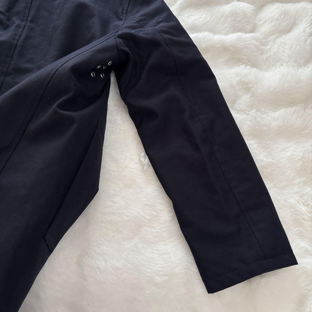 マッキントッシュフィソロフィー リバーシブル ステンカラーコート ネイビー 38