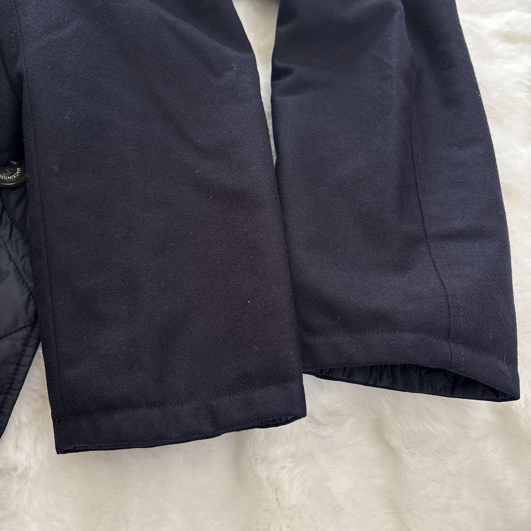 マッキントッシュフィソロフィー リバーシブル ステンカラーコート ネイビー 38