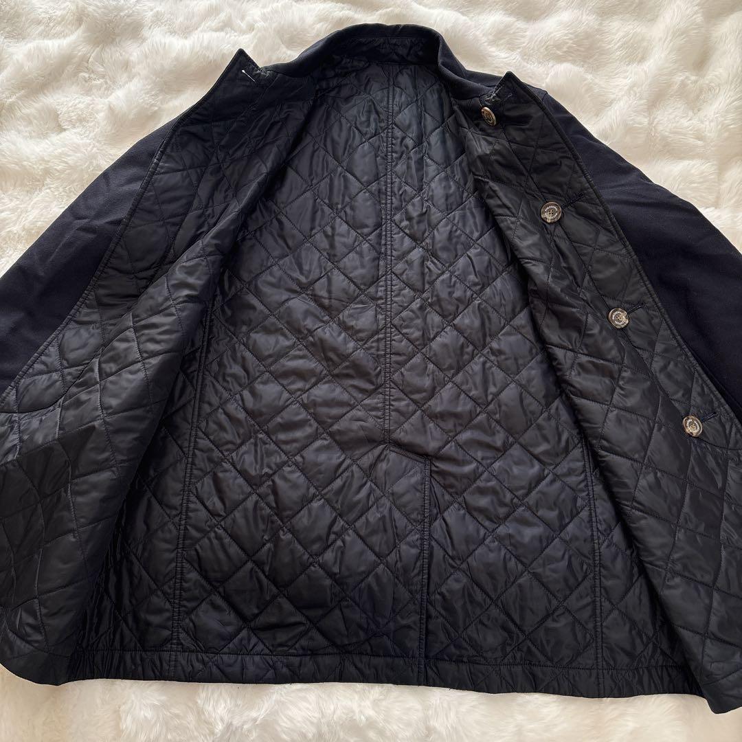 マッキントッシュフィソロフィー リバーシブル ステンカラーコート ネイビー 38