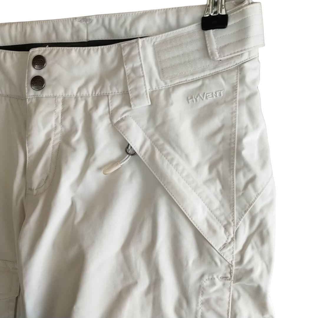 【高機能】US ノースフェイス HYVENT 白 スノーボード パンツ XS