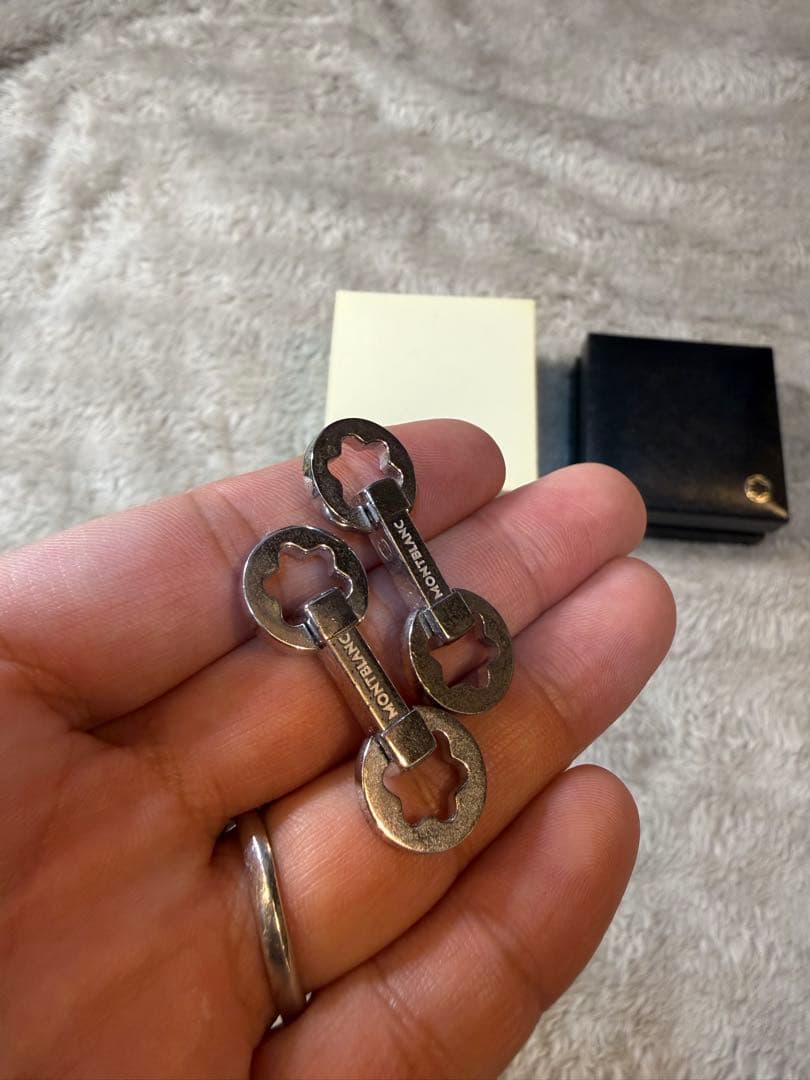 モンブラン カフス ヘリテイジ Ag925 シルバー カフリンクス 箱付き