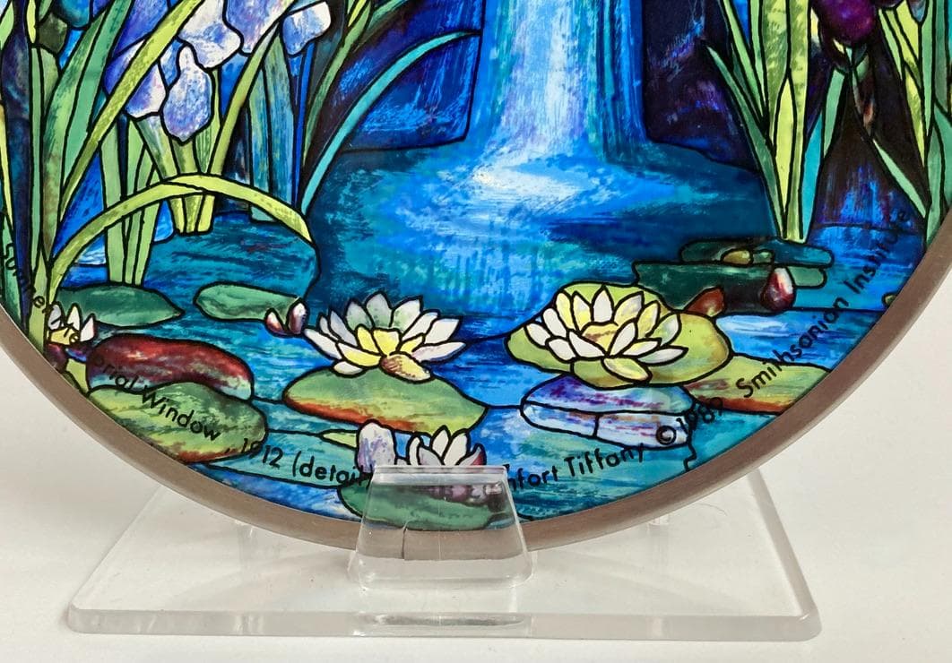 ☆貴重☆ ルイス・C・ティファニー 『滝』 形 ステンドグラス 睡蓮