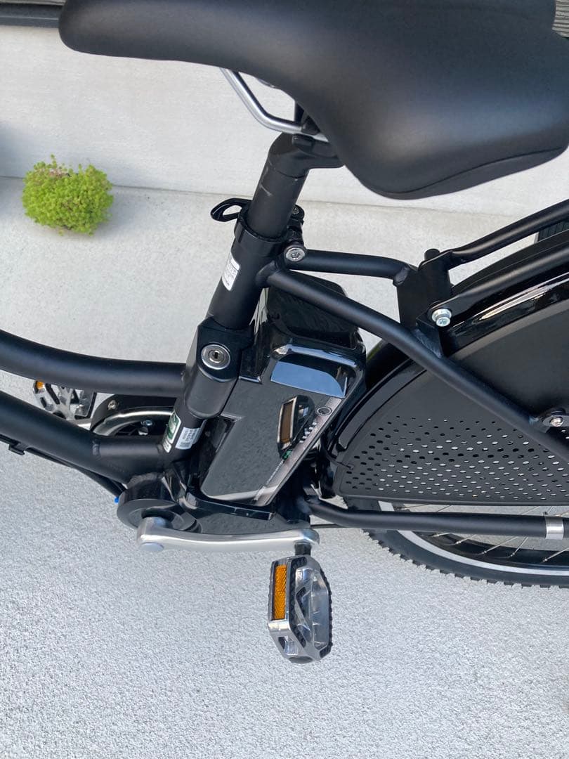 関西:直接引取　ほぼ新品＊ハイディ電動アシスト自転車 チャイルドシート前後付き