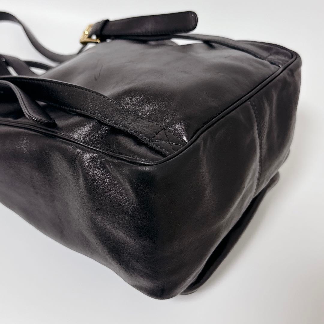 【希少】BOTTEGA VENETA ミニリュック　レザー　イントレ　ブラック