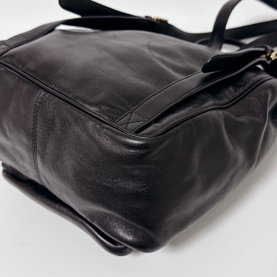 【希少】BOTTEGA VENETA ミニリュック　レザー　イントレ　ブラック