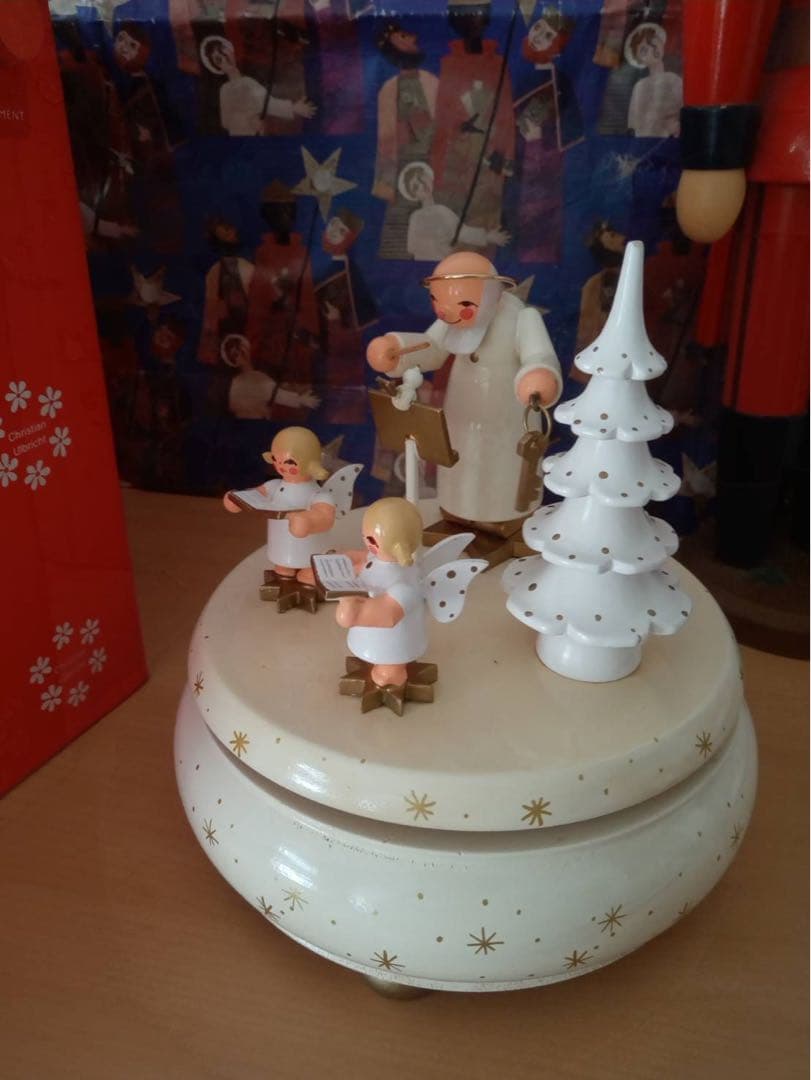 ドイツ REUGE ザイフェン オルゴール 天使 クリスマス