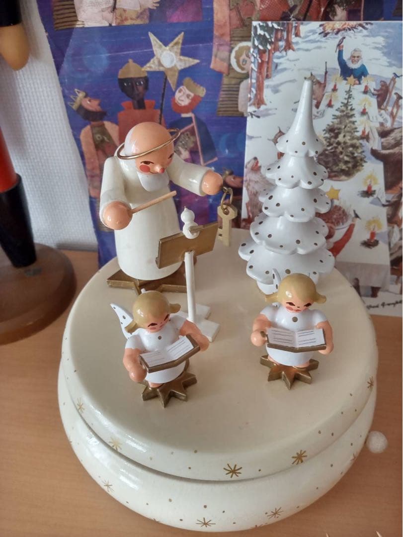 ドイツ REUGE ザイフェン オルゴール 天使 クリスマス