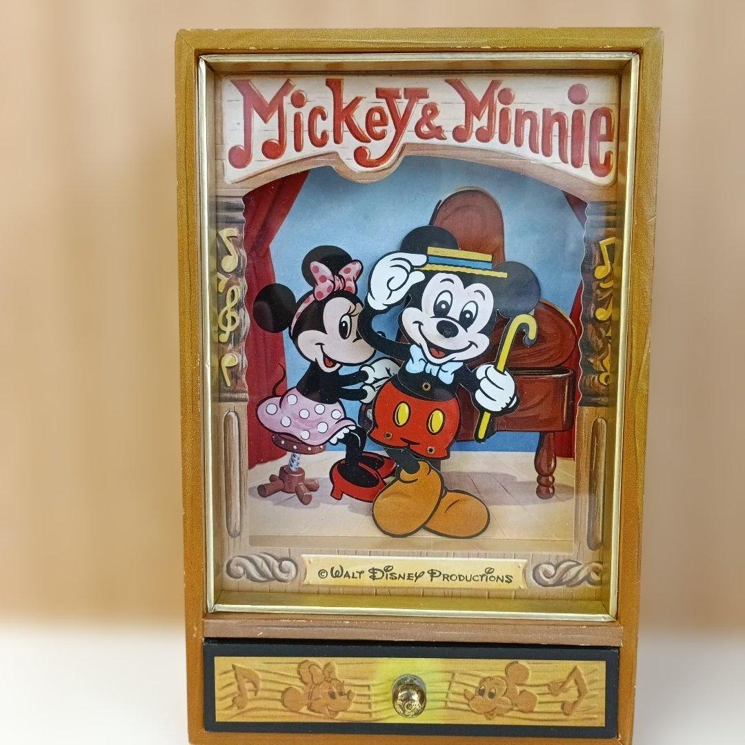 ミッキーとミニー アンティークオルゴール - メルカリ