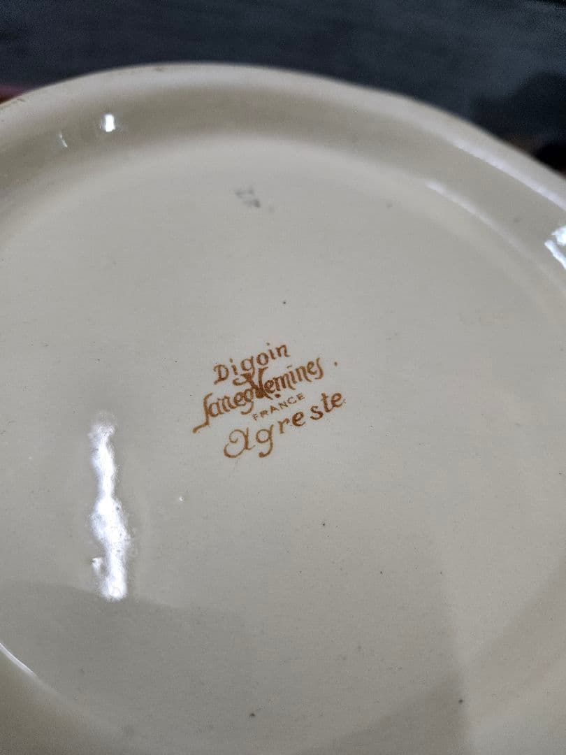 フランスアンティーク サルグミンヌ アグレスト スーピエール ボウル