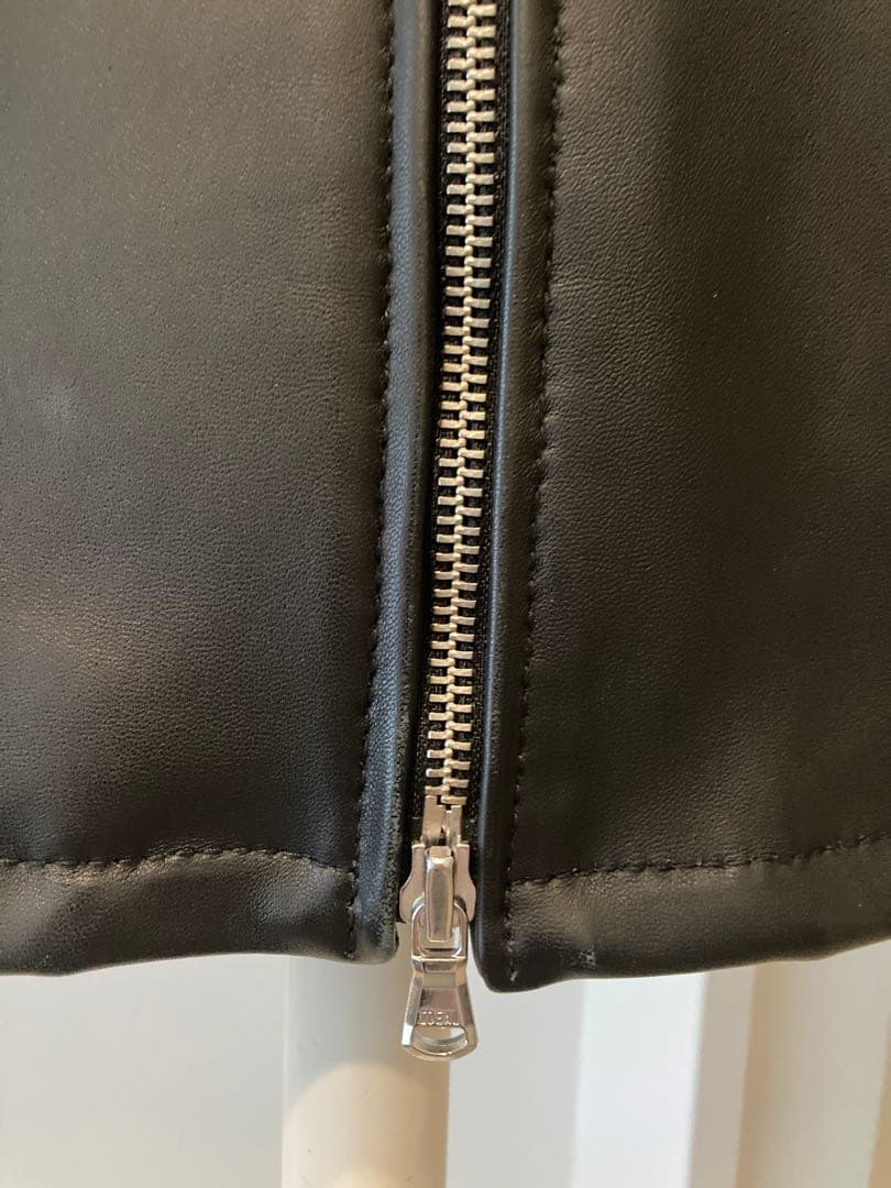 BEAUTY&YOUTH ブラックレザーシングルライダースジャケット M