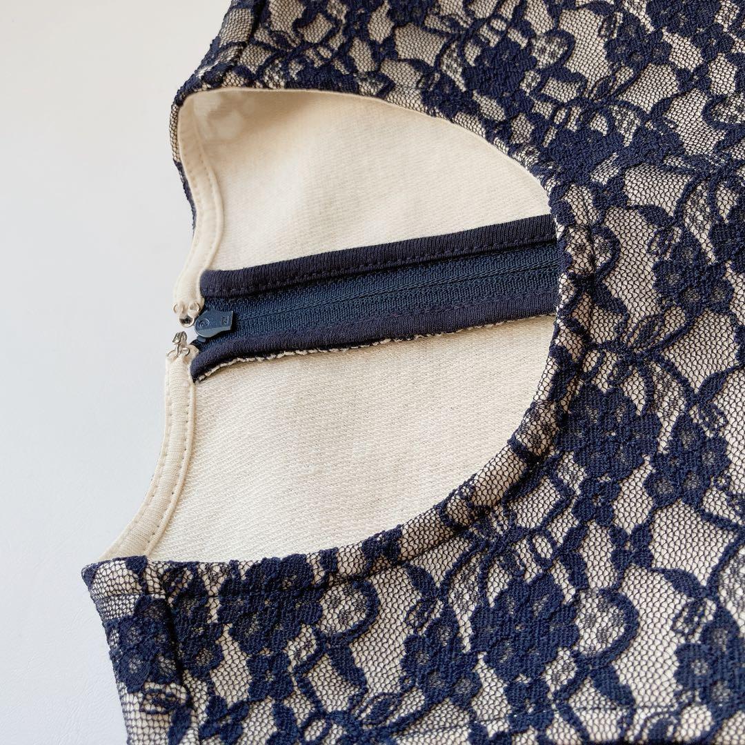 110size ネイビー×レース セレモニー 入学 卒園 フォーマル 女の子