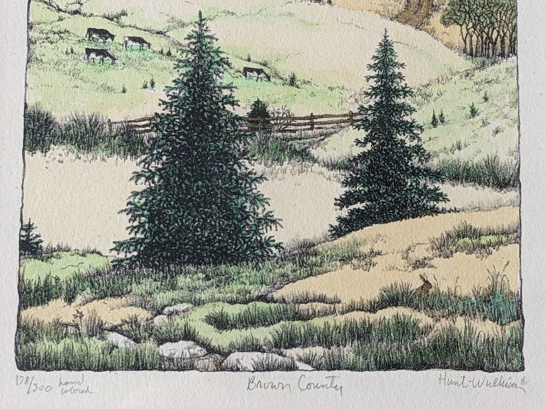 スーザン·ハント·ウォルコッツ 手彩色銅版画 S.H.Wulkowicz