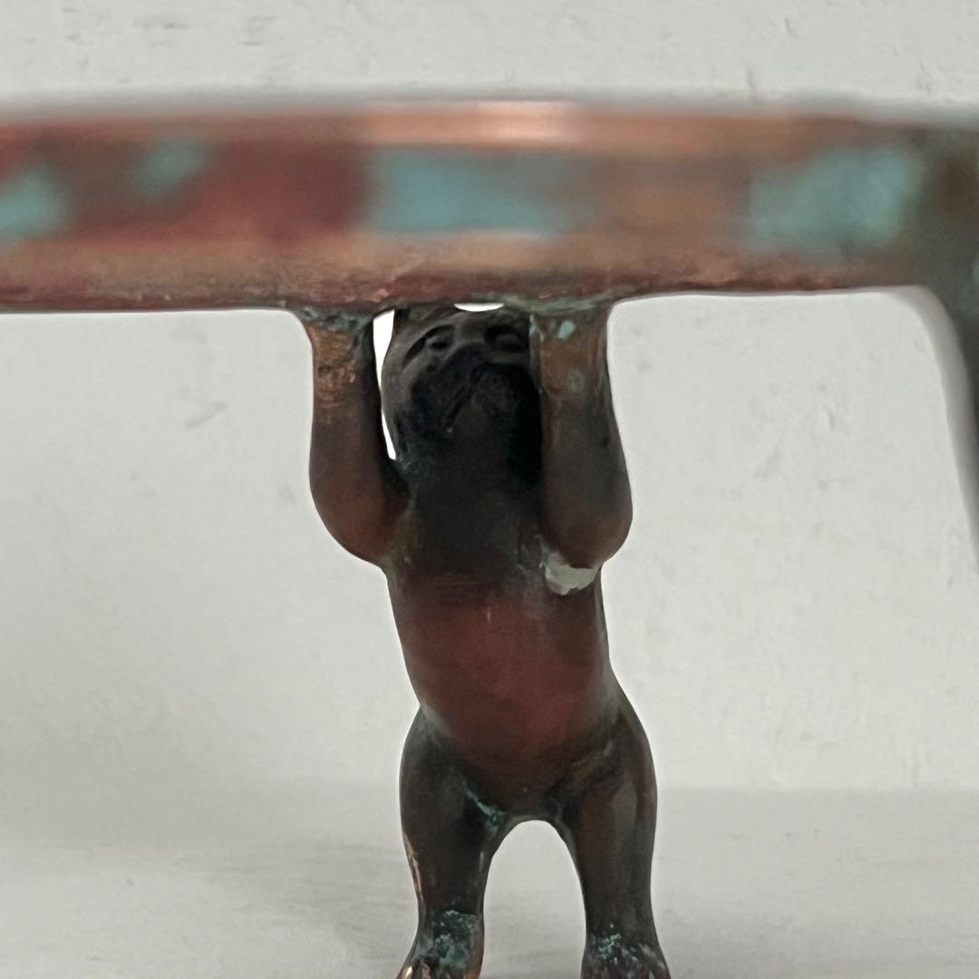 猫が支える灰皿 アンティーク ジュエリーケース