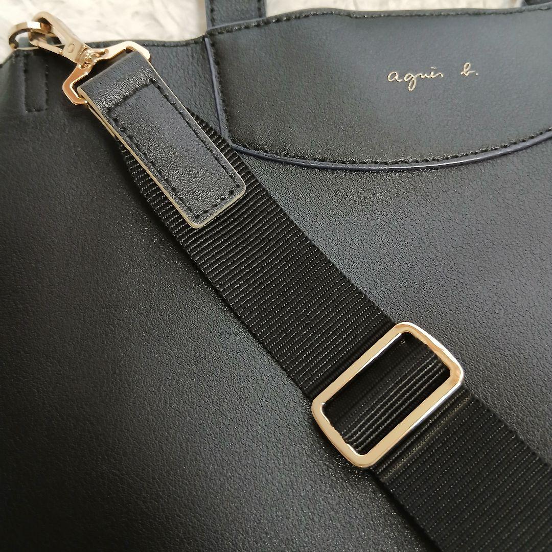 【極美品】【agnes b.】2wayトートバッグ PAS04Z－01ブラック