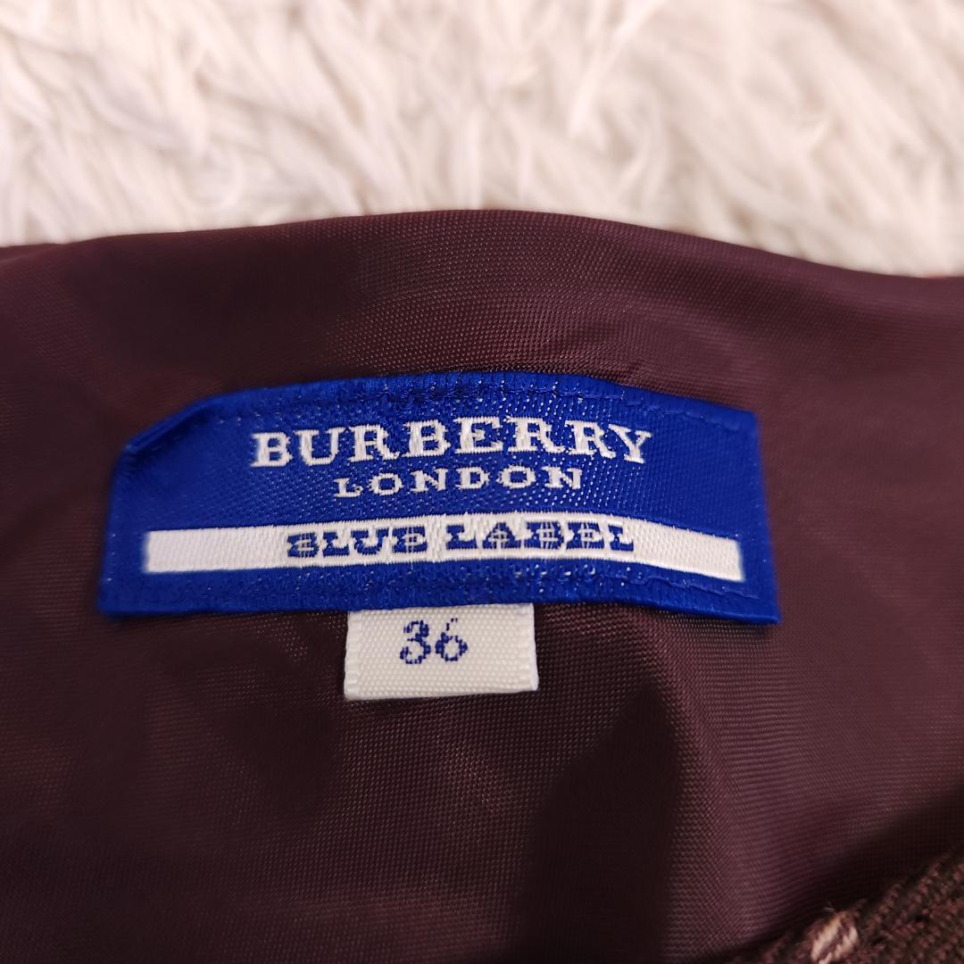 BURBERRY BLUE LABEL　ワンピース　ホースロゴ　チェック　36