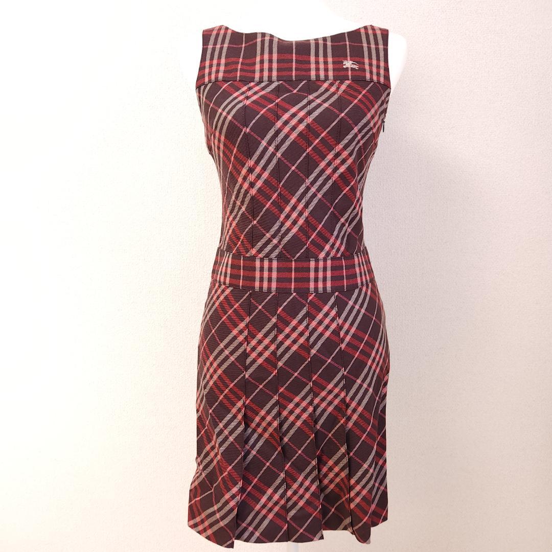 BURBERRY BLUE LABEL　ワンピース　ホースロゴ　チェック　36