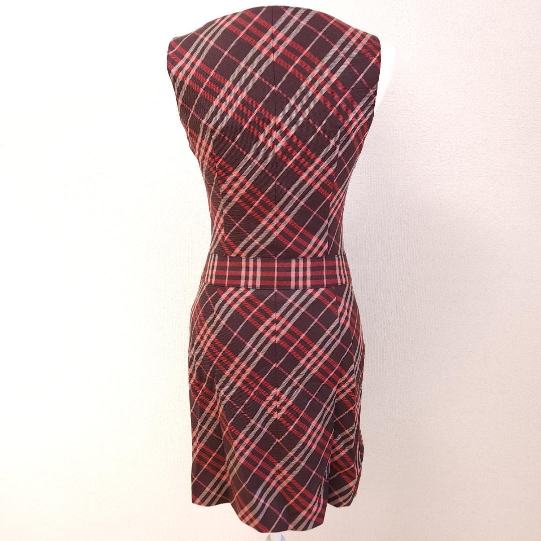BURBERRY BLUE LABEL　ワンピース　ホースロゴ　チェック　36