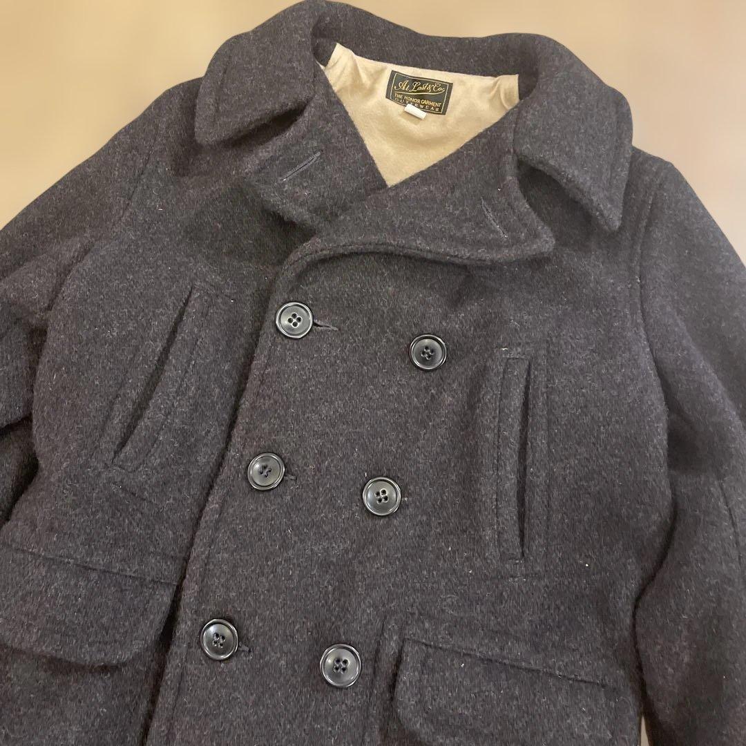 At last&co ウールピーコートジャケット デニムアットラストホース